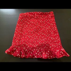Red Mini Skirt